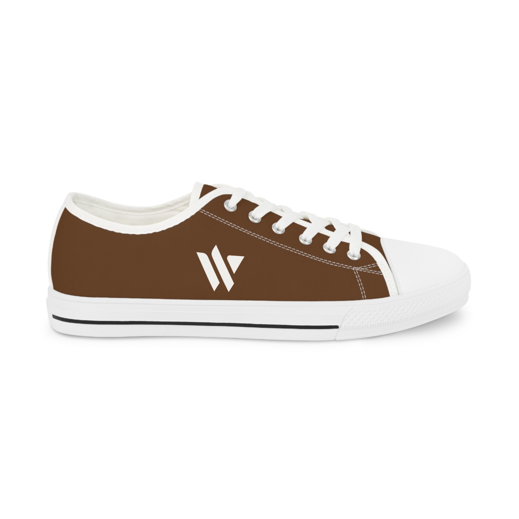 4 - Woodland Academy Men's Low Top Sneakers — Casual Brown Canvas Low-Top Shoes