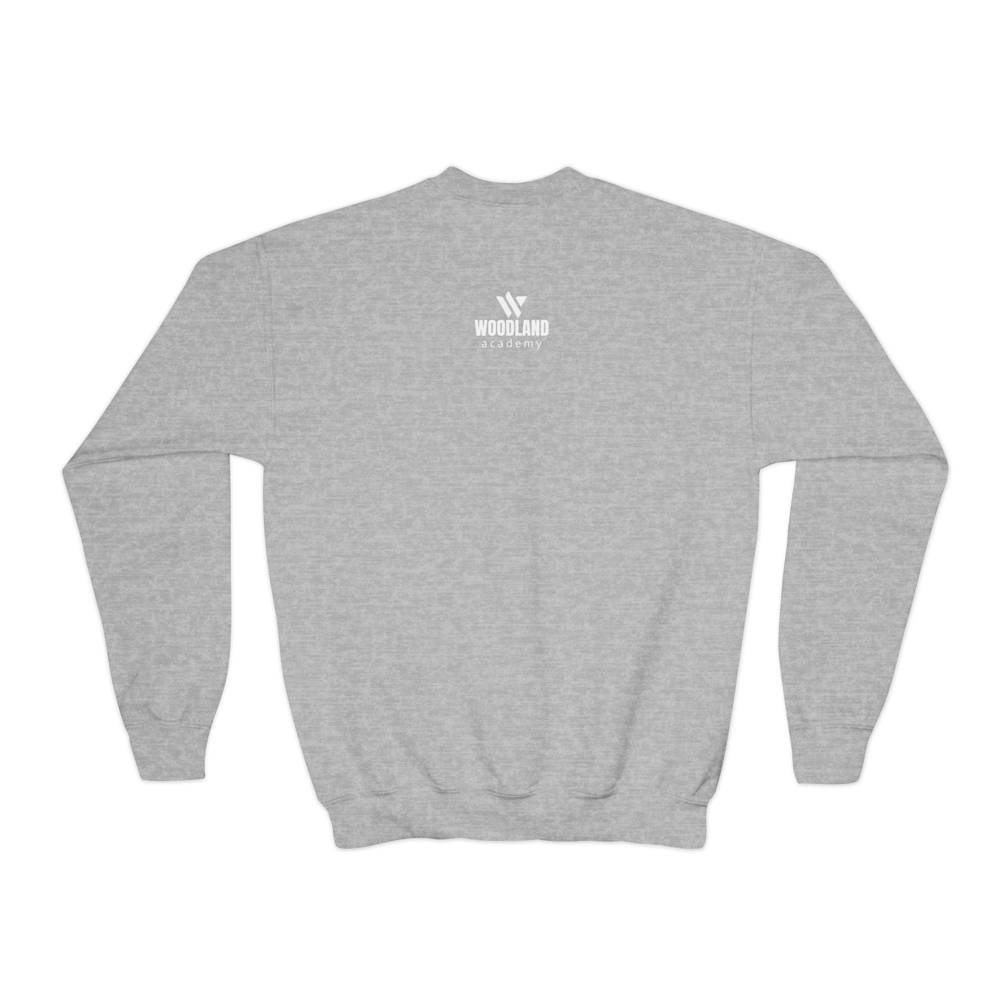 15 - Youth Multi Colors Crewneck Sweatshirt - Woodland Academy Logo Pullover