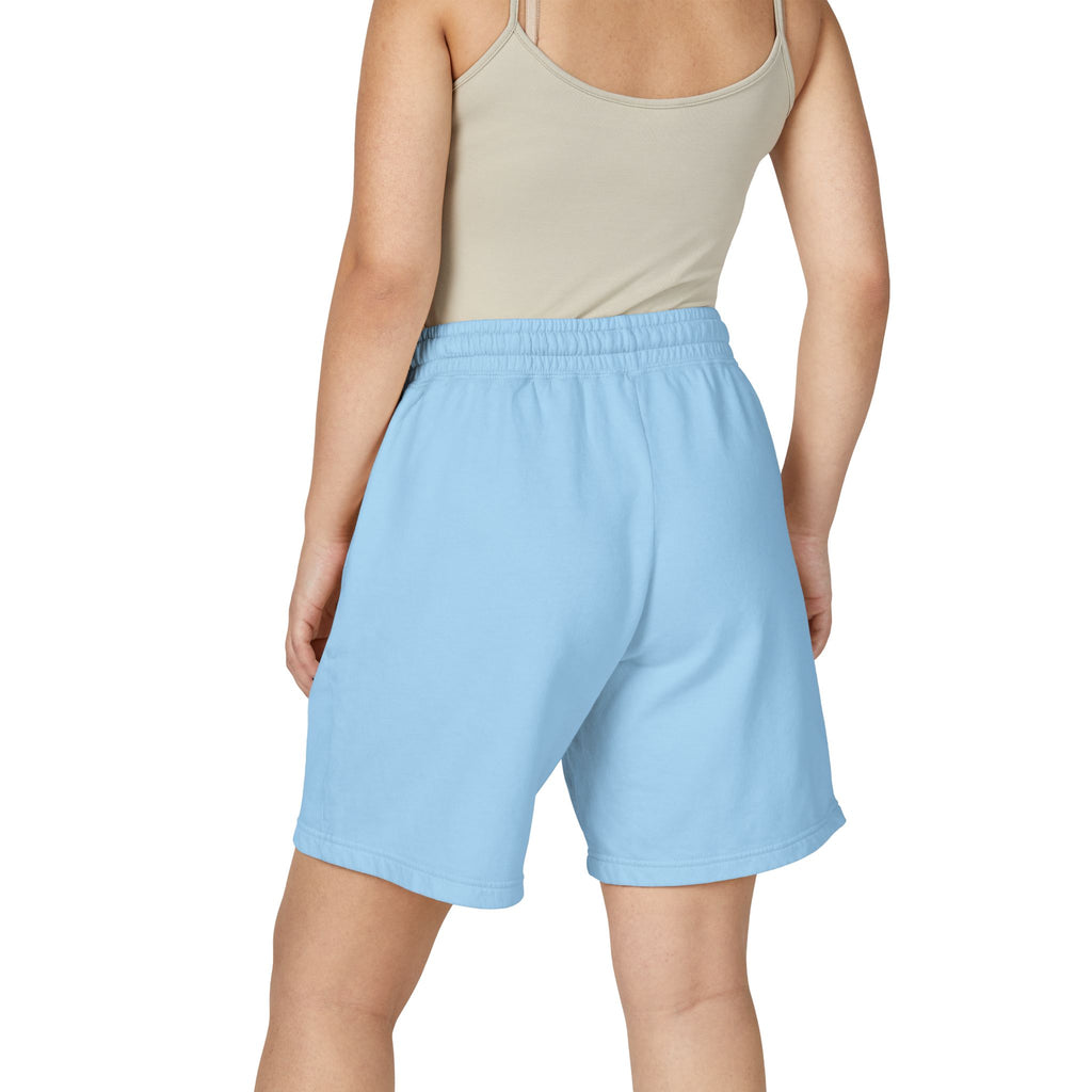21 - Lightweight Garment-Dyed Fleece Sweat Shorts — Soft Casual Lounge Shorts