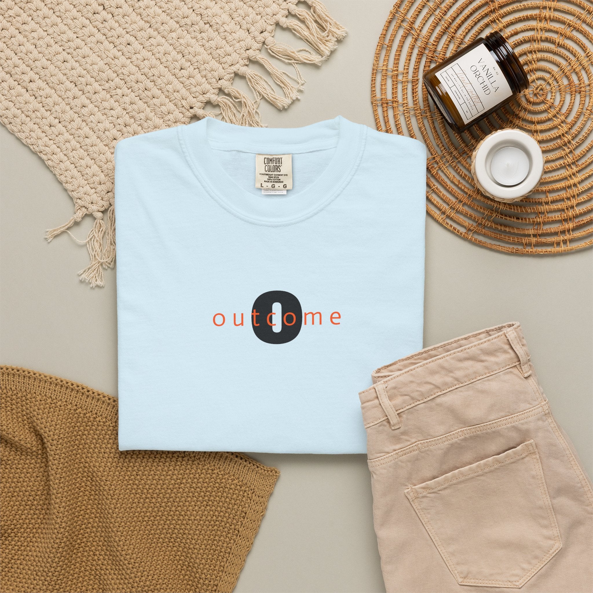 91 - Outcome Leadership- The Future Multi Color T-Shirt — Minimal Logo Tee for Leaders & Coaches