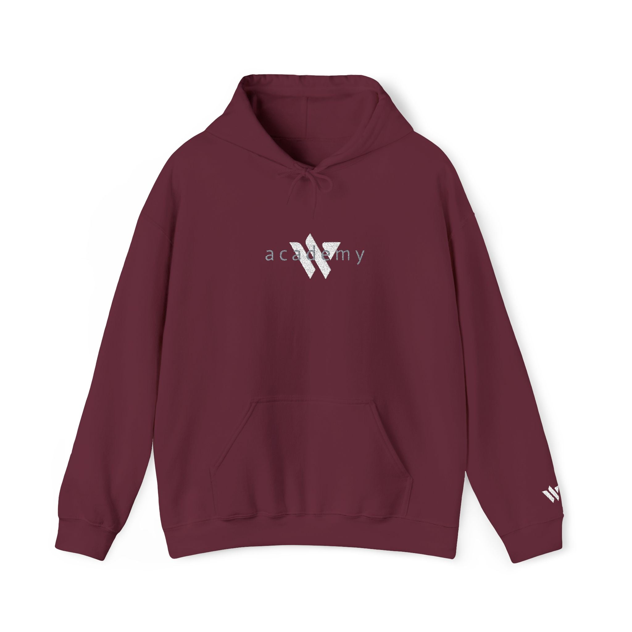 16 - Woodland Academy Embroidered Multi Color Hoodie — Minimal Logo Pullover for Leaders & Teams
