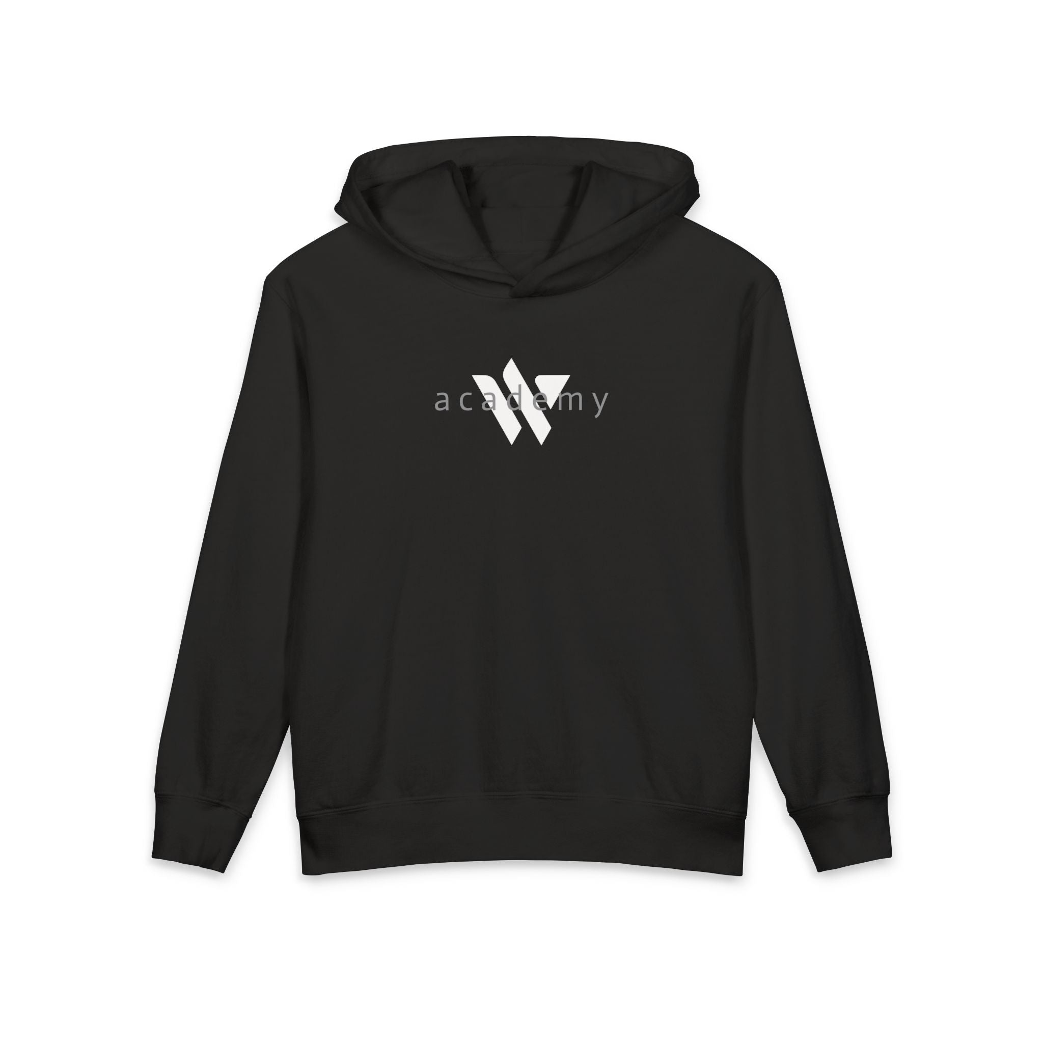16 - Youth Multi Colors Academy Hoodie – Lightweight Kids Hooded Sweatshirt with Minimal 'academy' Logo