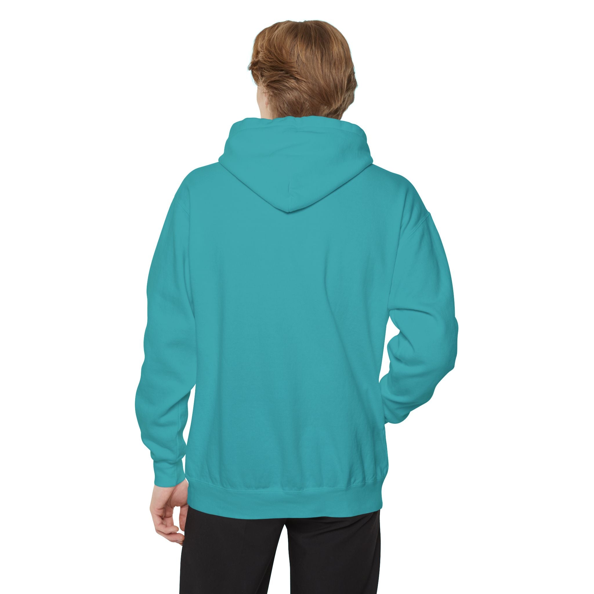 17 - Woodland Academy Embroidered Comfort Colors Logo Hoodie — Garment-Dyed Cozy Pullover