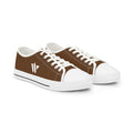 4 - Woodland Academy Men's Low Top Sneakers — Casual Brown Canvas Low-Top Shoes