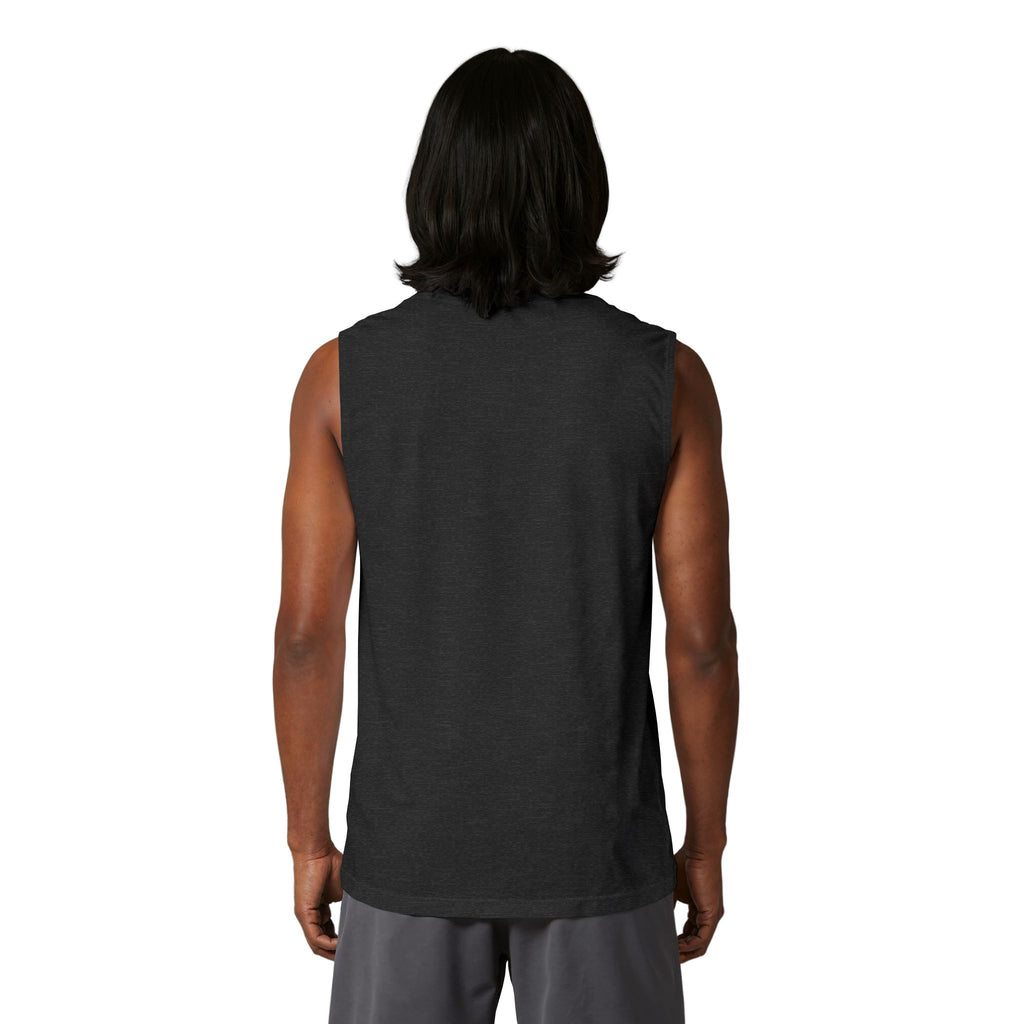 111 - Woodland Academy Muscle Tank — Minimal Black Gym Tank Top