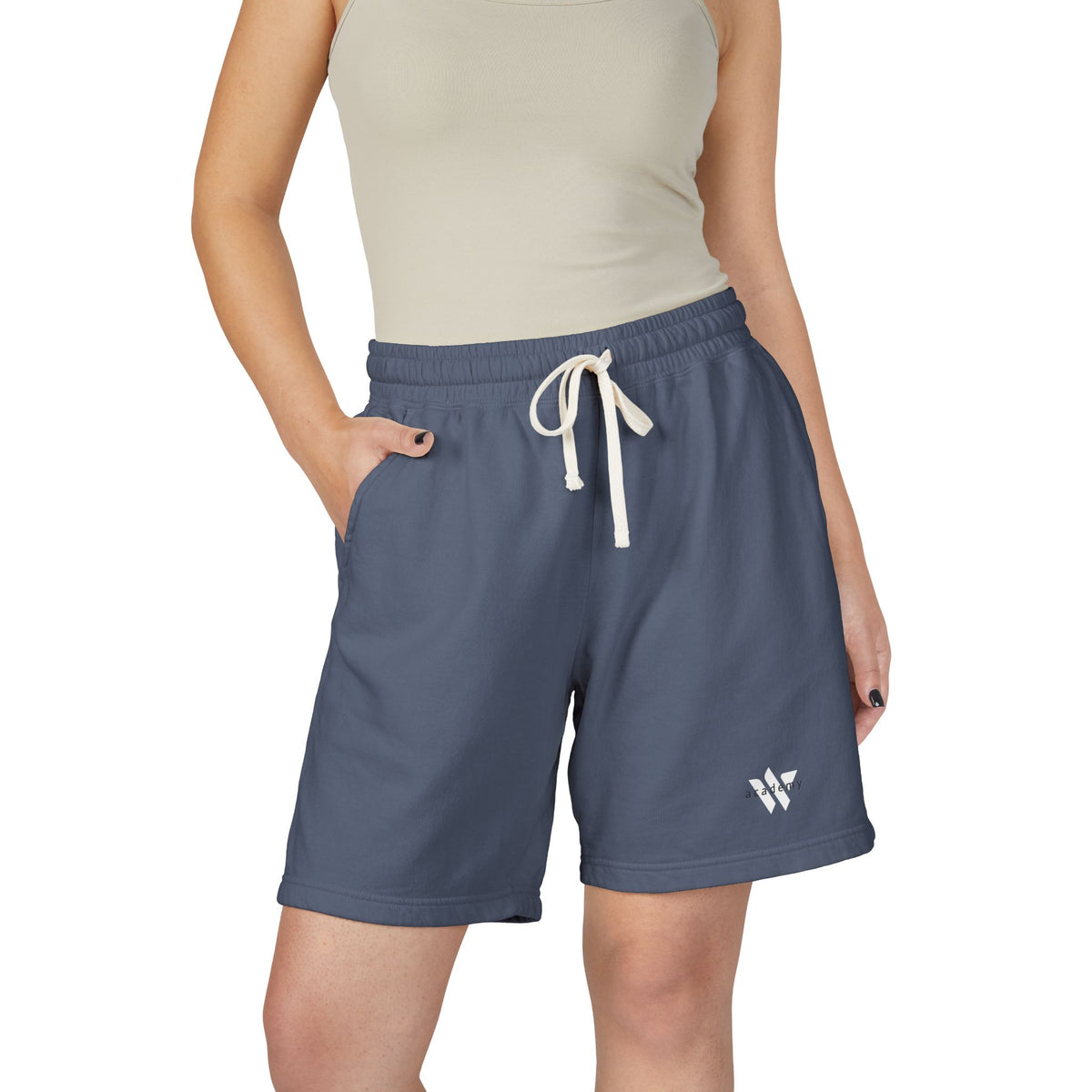 21 - Lightweight Garment-Dyed Fleece Sweat Shorts — Soft Casual Lounge Shorts
