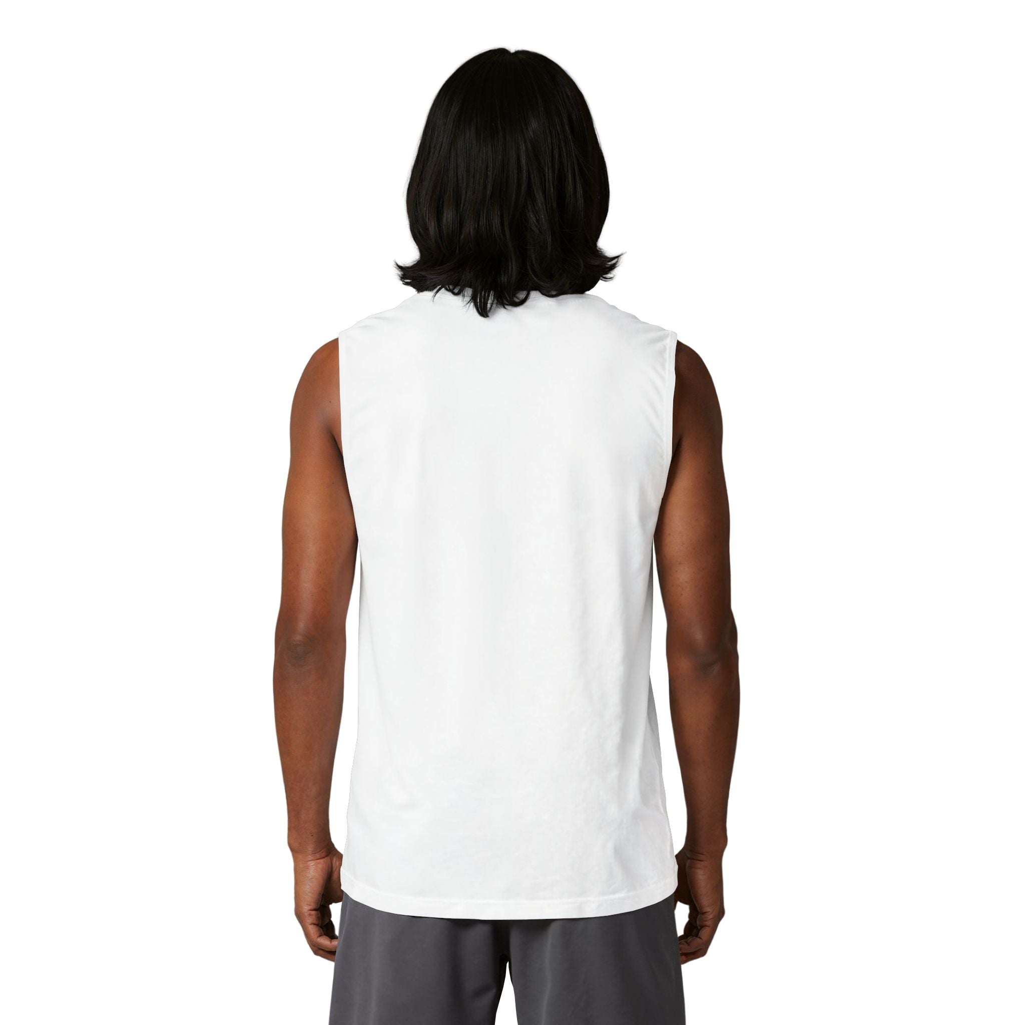 111 - Woodland Academy Muscle Tank — Minimal Black Gym Tank Top