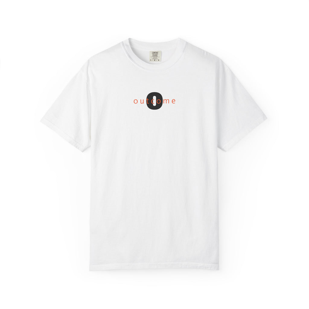 91 - Outcome Leadership- The Future Multi Color T-Shirt — Minimal Logo Tee for Leaders & Coaches
