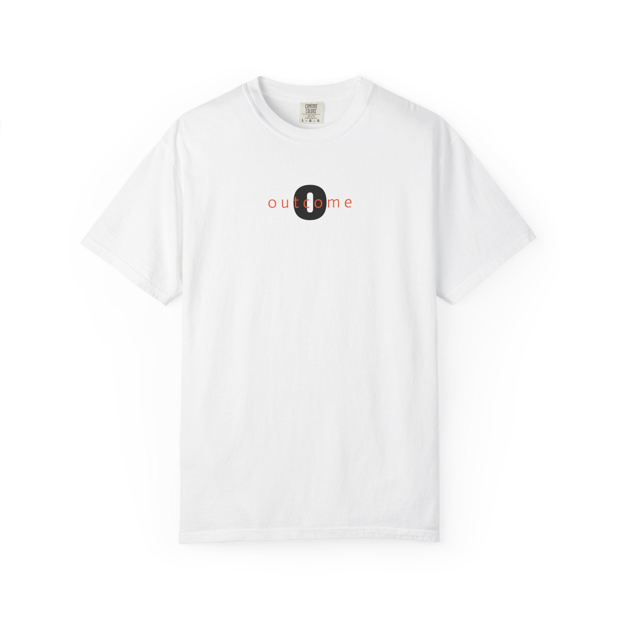 91 - Outcome Leadership- The Future Multi Color T-Shirt — Minimal Logo Tee for Leaders & Coaches