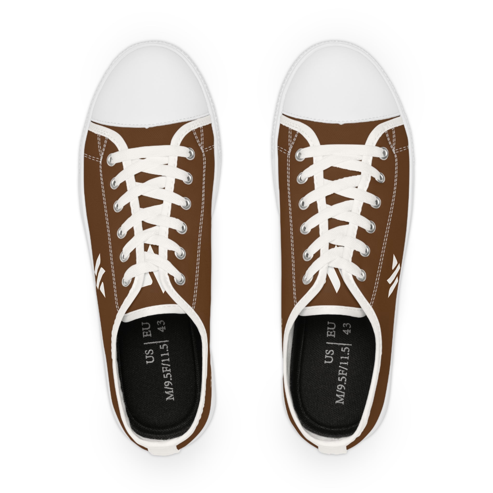 4 - Woodland Academy Men's Low Top Sneakers — Casual Brown Canvas Low-Top Shoes