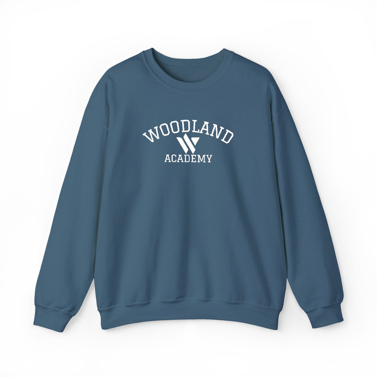 15 - Woodland Academy Embroidered Multi Color Crewneck Sweatshirt – Minimal Motivational Pullover