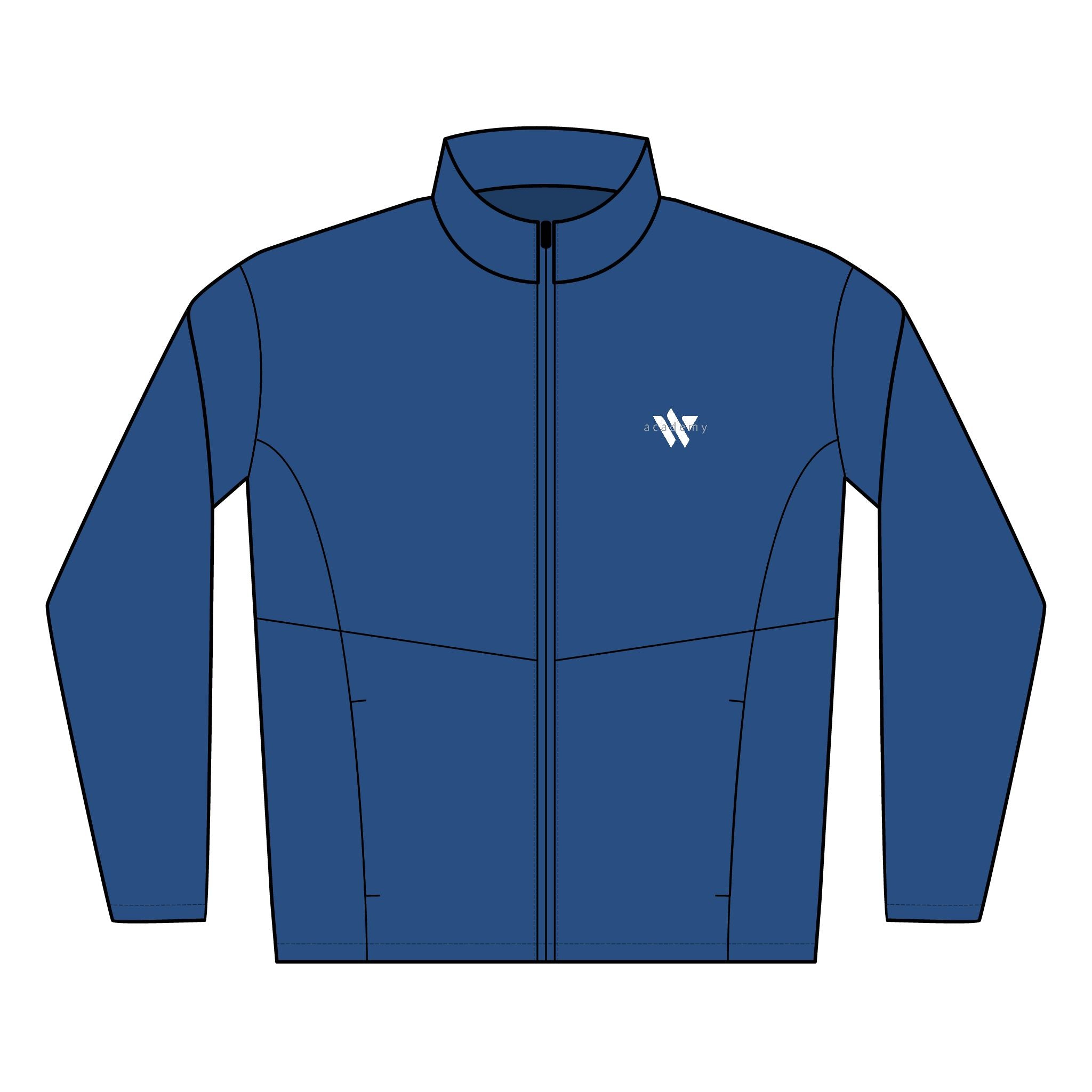 12 - Woodland Academy Multi Colors Embroidered Men's Soft Shell Jacket — Lightweight Windproof Workwear