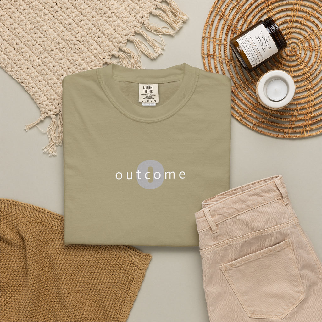 91 - Outcome Leadership- Having a Vision Multi Color T-Shirt — Minimal Logo Tee for Leaders & Coaches