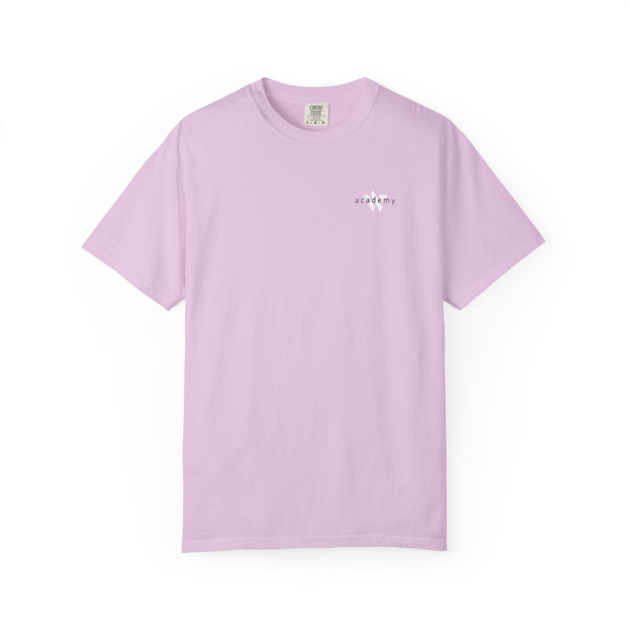 11 - Woodland Academy Multi Color T-Shirt — Minimal Logo Tee for Leaders & Coaches
