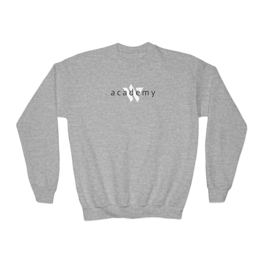 15 - Youth Multi Colors Crewneck Sweatshirt - Woodland Academy Logo Pullover