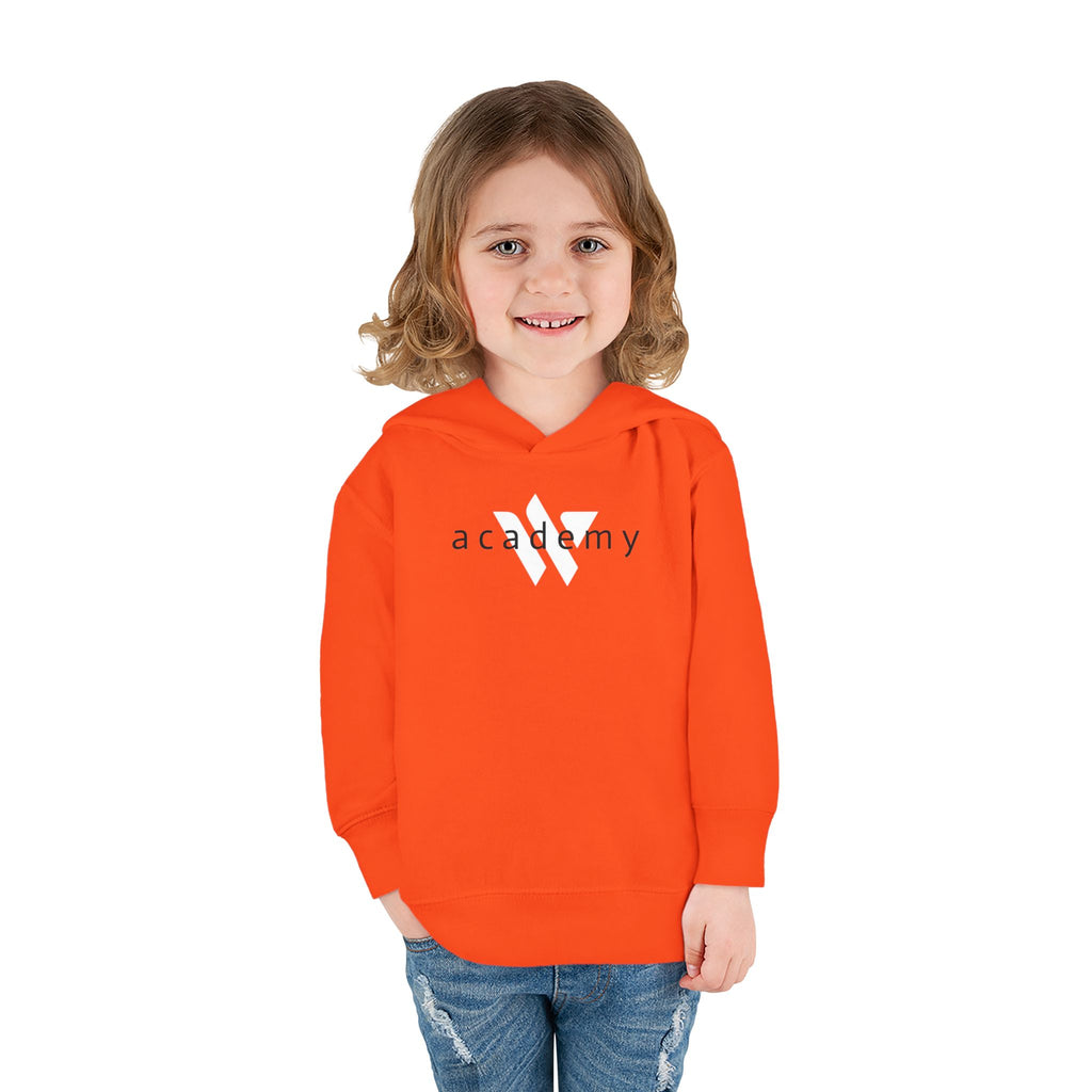 16 - Toddler Hoodie — Minimal 'Academy' Logo Kids Pullover