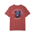 11 - Woodland Academy Painted Wildcat Multi Color T-Shirt — Minimal Logo Tee for Leaders & Coaches