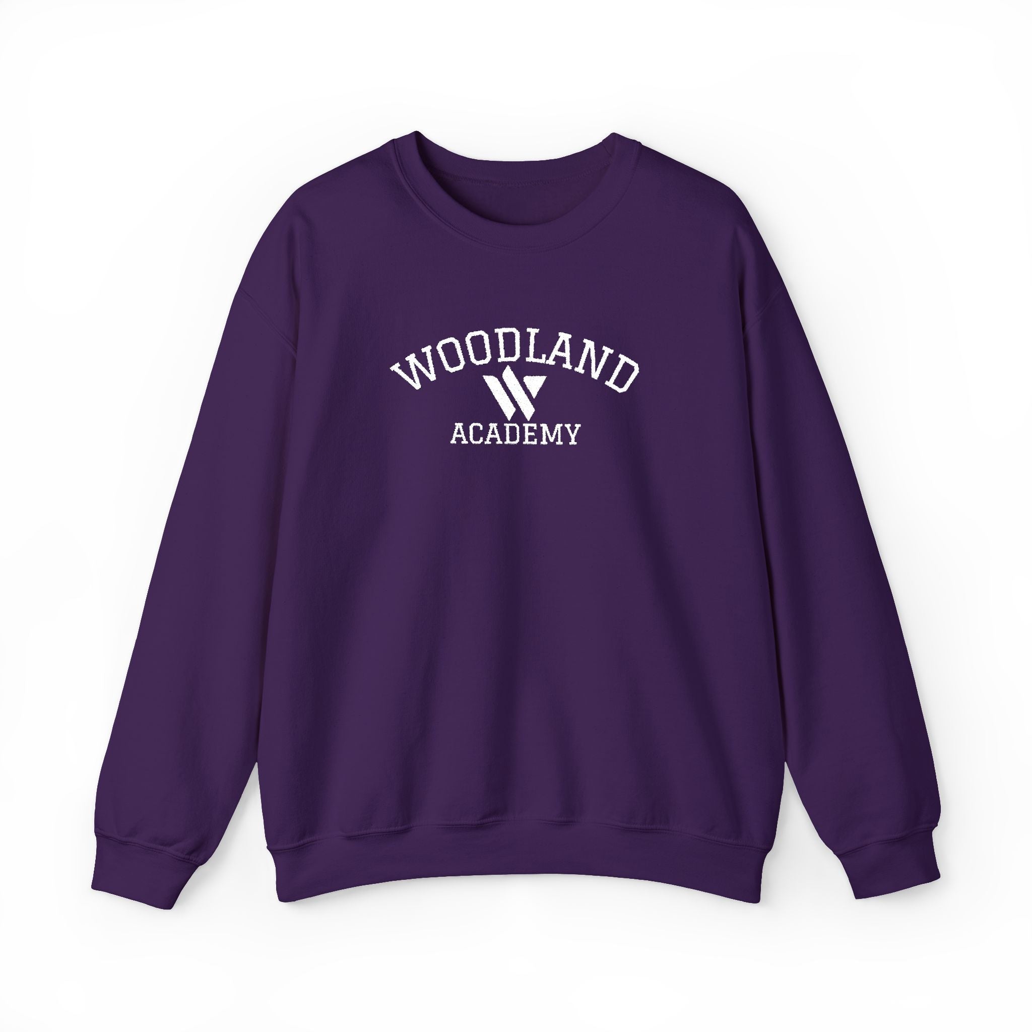15 - Woodland Academy Embroidered Multi Color Crewneck Sweatshirt – Minimal Motivational Pullover