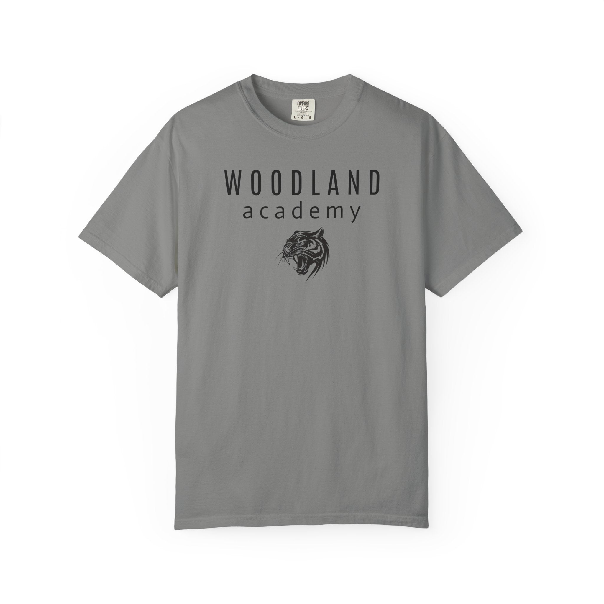 11 - Woodland Academy Multi Color Shirts Wildcat Logo  — Minimal Logo Tee for Leaders & Coaches