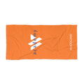 61 - Woodland Academy Orange Beach Towel – Branded Logo Summer Towel