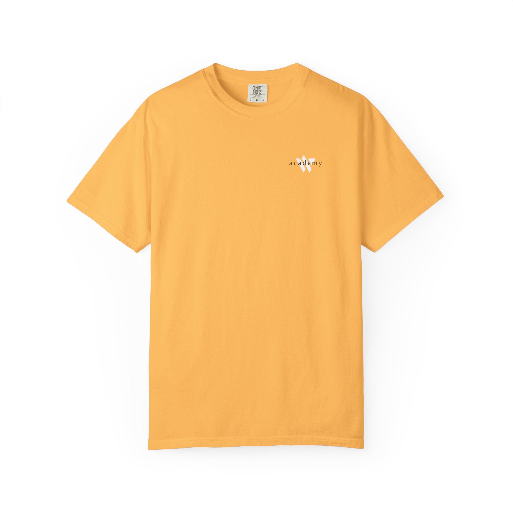 11 - Woodland Academy Multi Color T-Shirt — Minimal Logo Tee for Leaders & Coaches