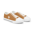 4 - Woodland Academy Men's Low Top Sneakers — Casual Brown Canvas Low-Top Shoes
