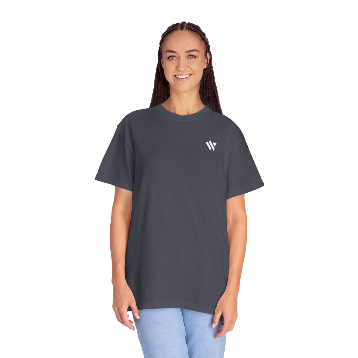 11 - Woodland Logo Multi Color T-Shirt — Minimal Logo Tee for Leaders & Coaches