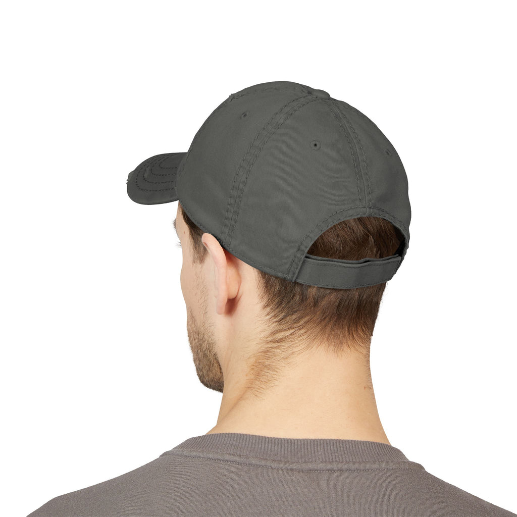 3 - Woodland Academy Embroidered Distressed Multi Color Dad Hat – Minimal White Logo Baseball Cap