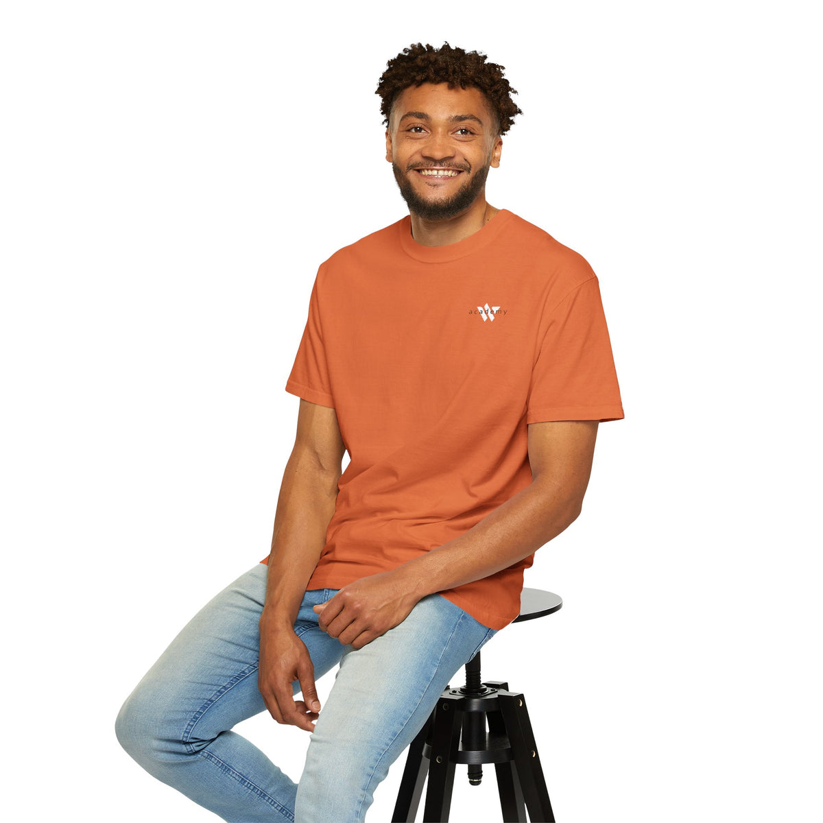 11 - Woodland Academy Burnt Orange T-Shirt — Minimal Logo Tee for Leaders & Coaches