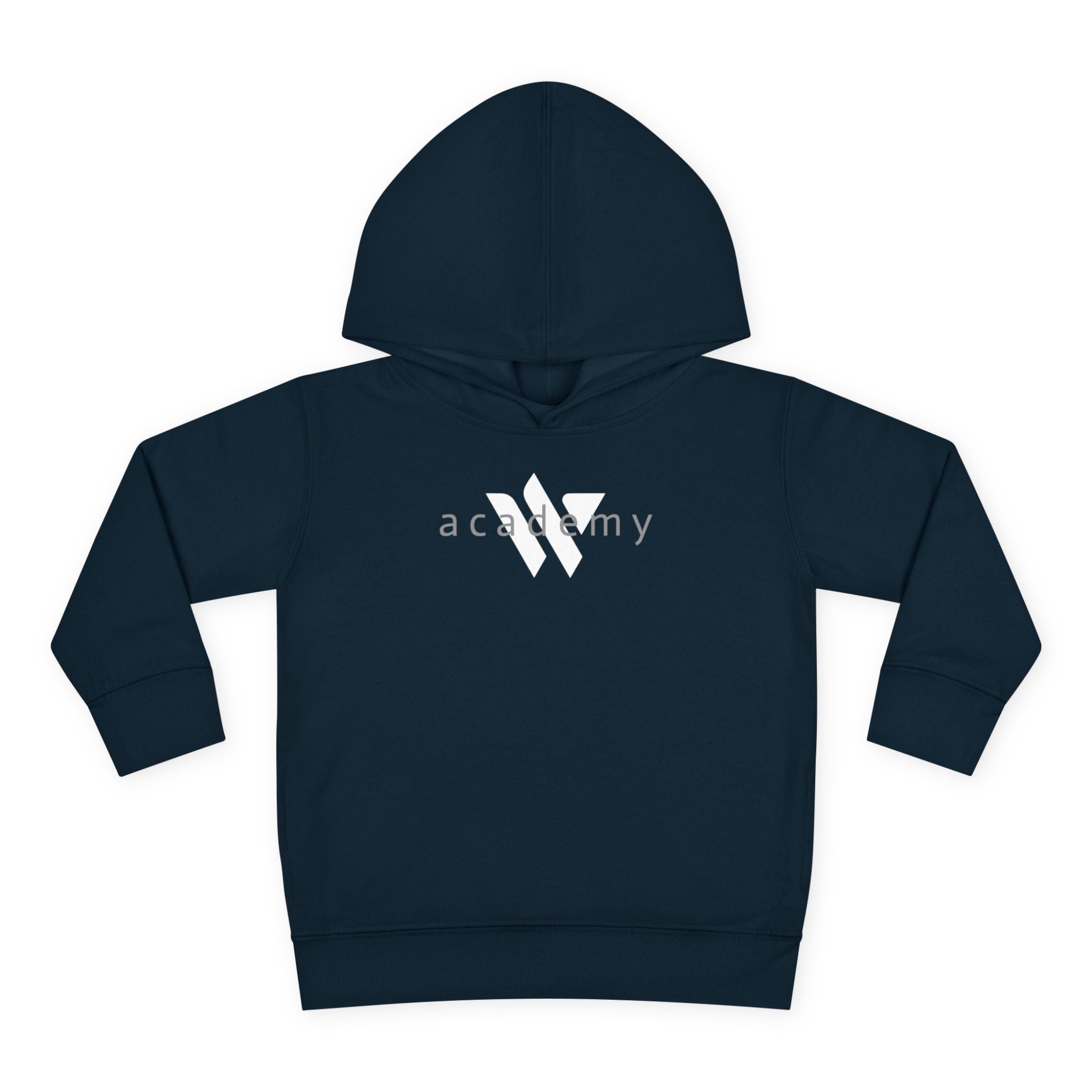 16 - Toddler Hoodie — Minimal 'Academy' Logo Kids Pullover
