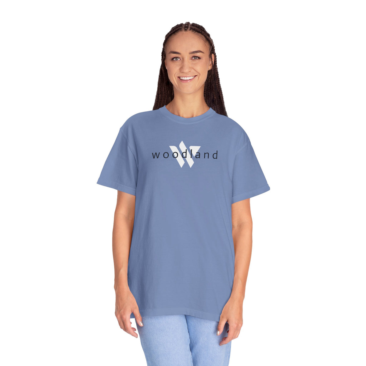 11 - WOODLAND Multi Color T-Shirt — Minimal Logo Tee for Leaders & Coaches