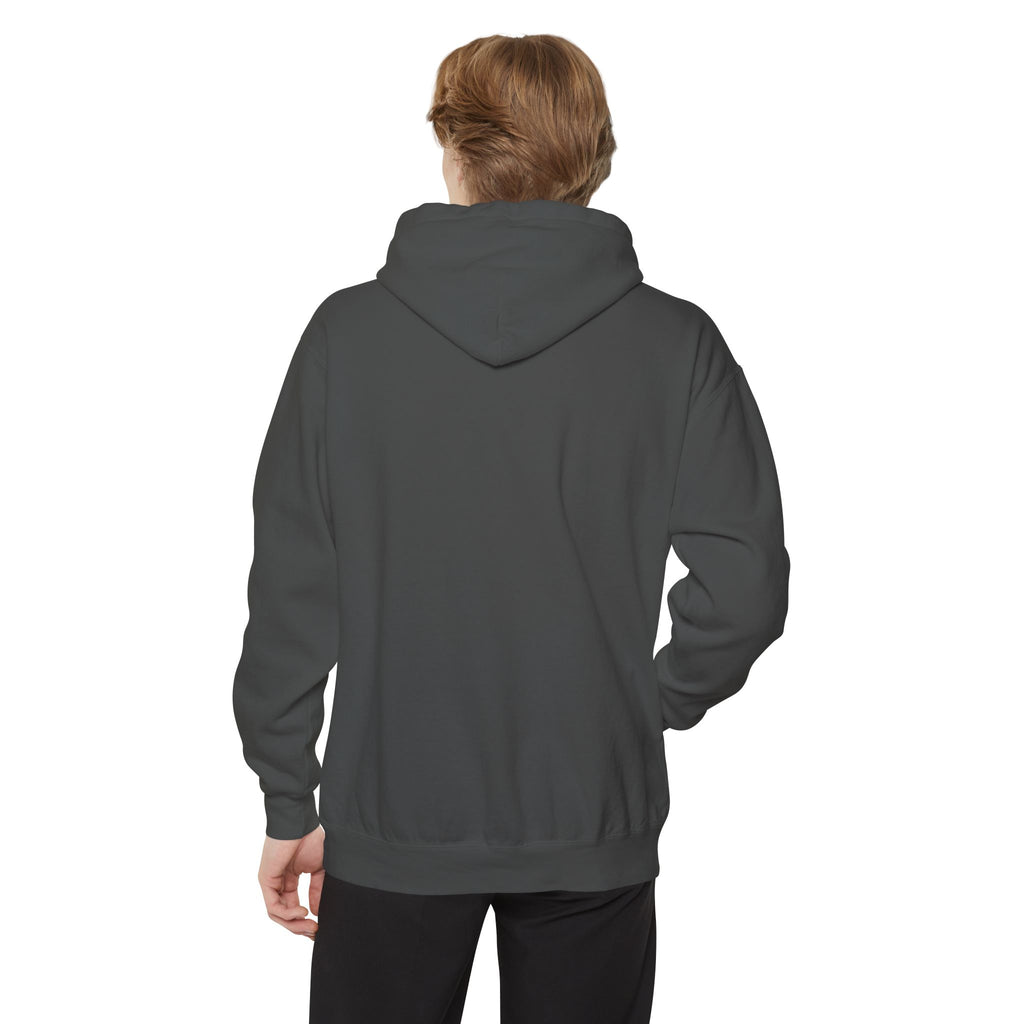 17 - Comfort Colors Embroidered Logo Hoodie — Garment-Dyed Cozy Pullover