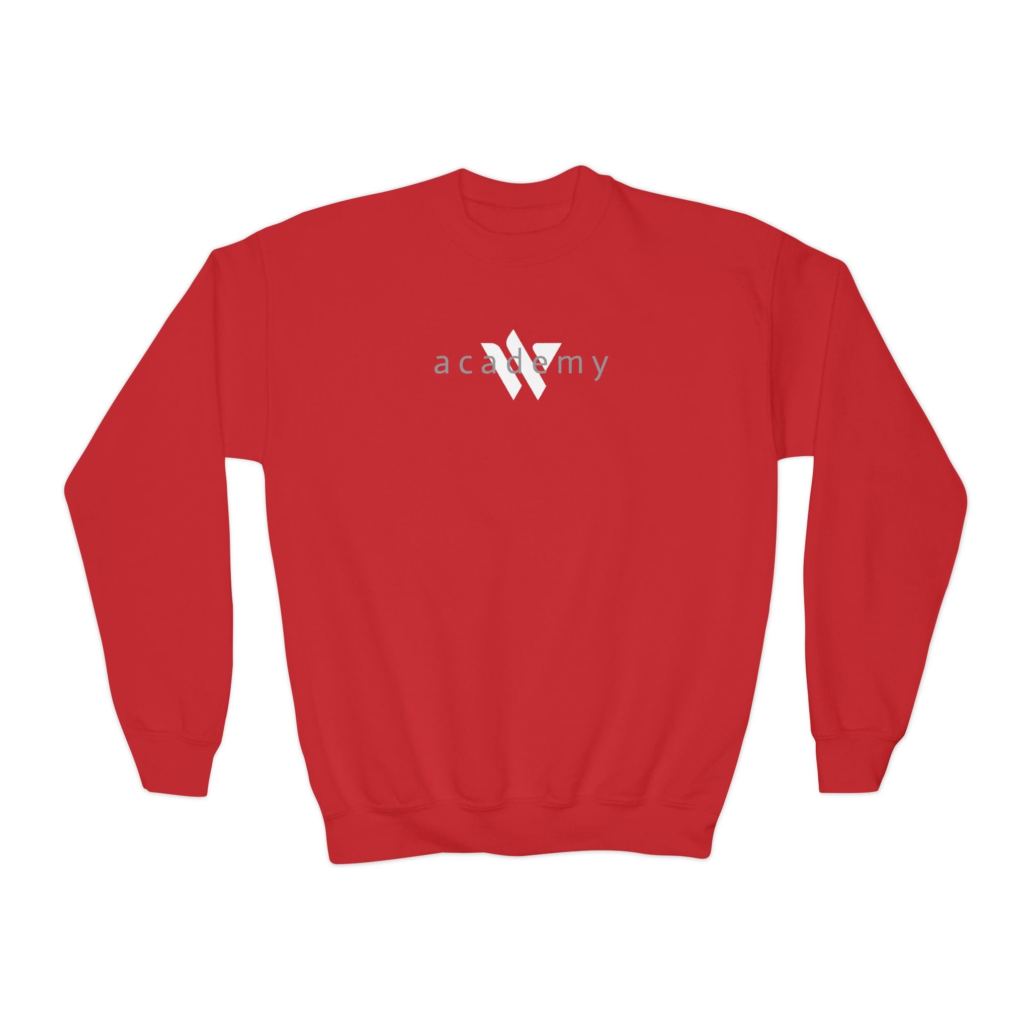15 - Youth Multi Colors Crewneck Sweatshirt - Woodland Academy Logo Pullover
