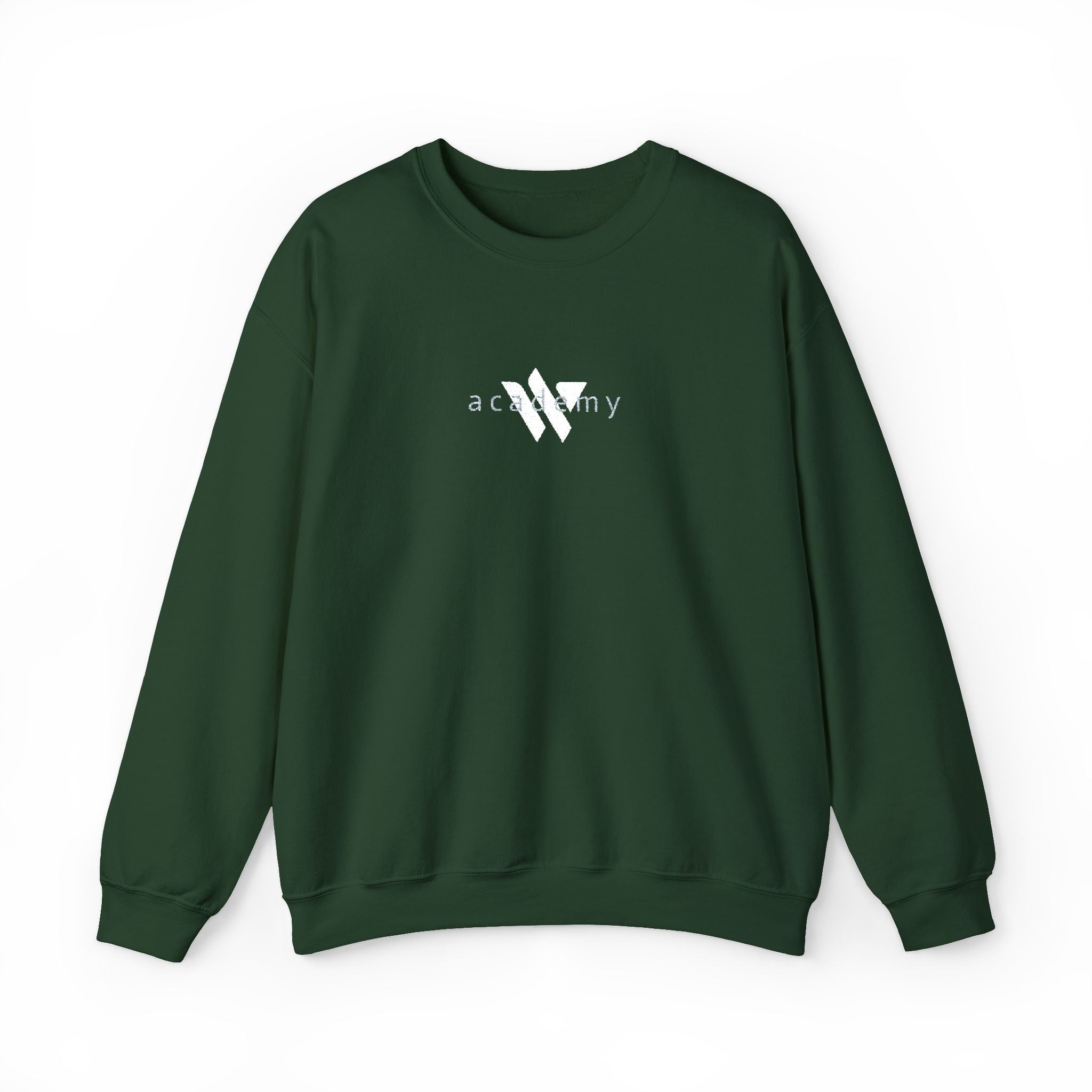 15 - Woodland Academy Embroidered Multi Color Crewneck Sweatshirt – Minimal Motivational Pullover