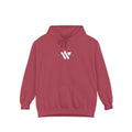 17 - Comfort Colors Embroidered Logo Hoodie — Garment-Dyed Cozy Pullover