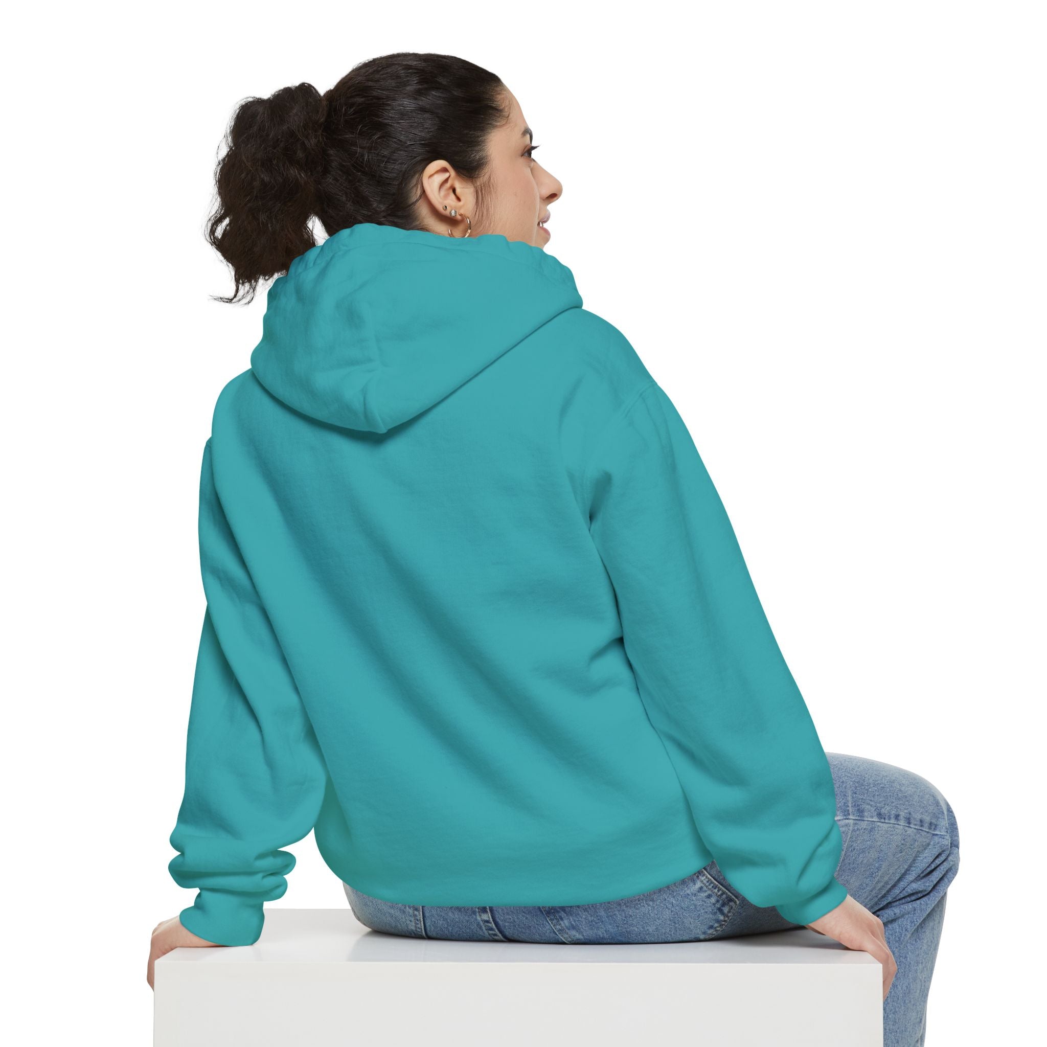 17 - Woodland Academy Embroidered Comfort Colors Logo Hoodie — Garment-Dyed Cozy Pullover