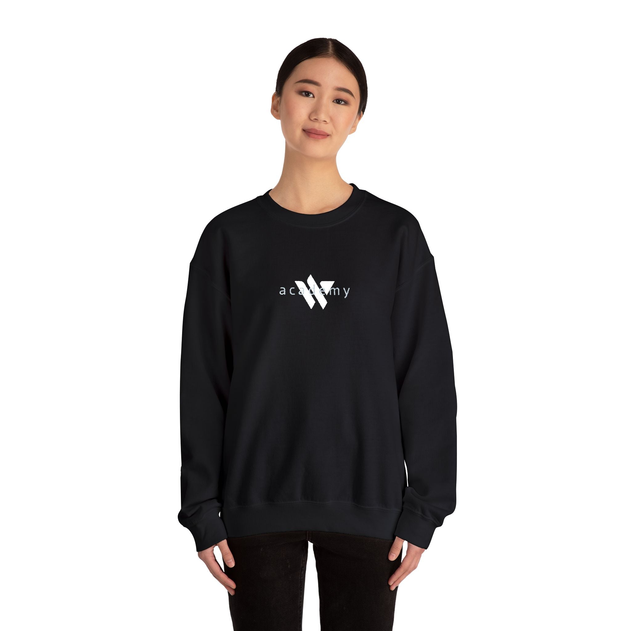 15 - Woodland Academy Embroidered Multi Color Crewneck Sweatshirt – Minimal Motivational Pullover