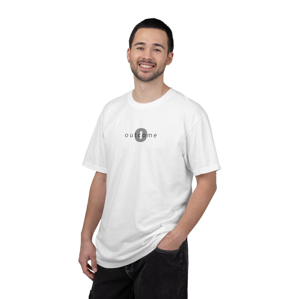 91 - Outcome Leadership- Celebrate Multi Color T-Shirt — Minimal Logo Tee for Leaders & Coaches