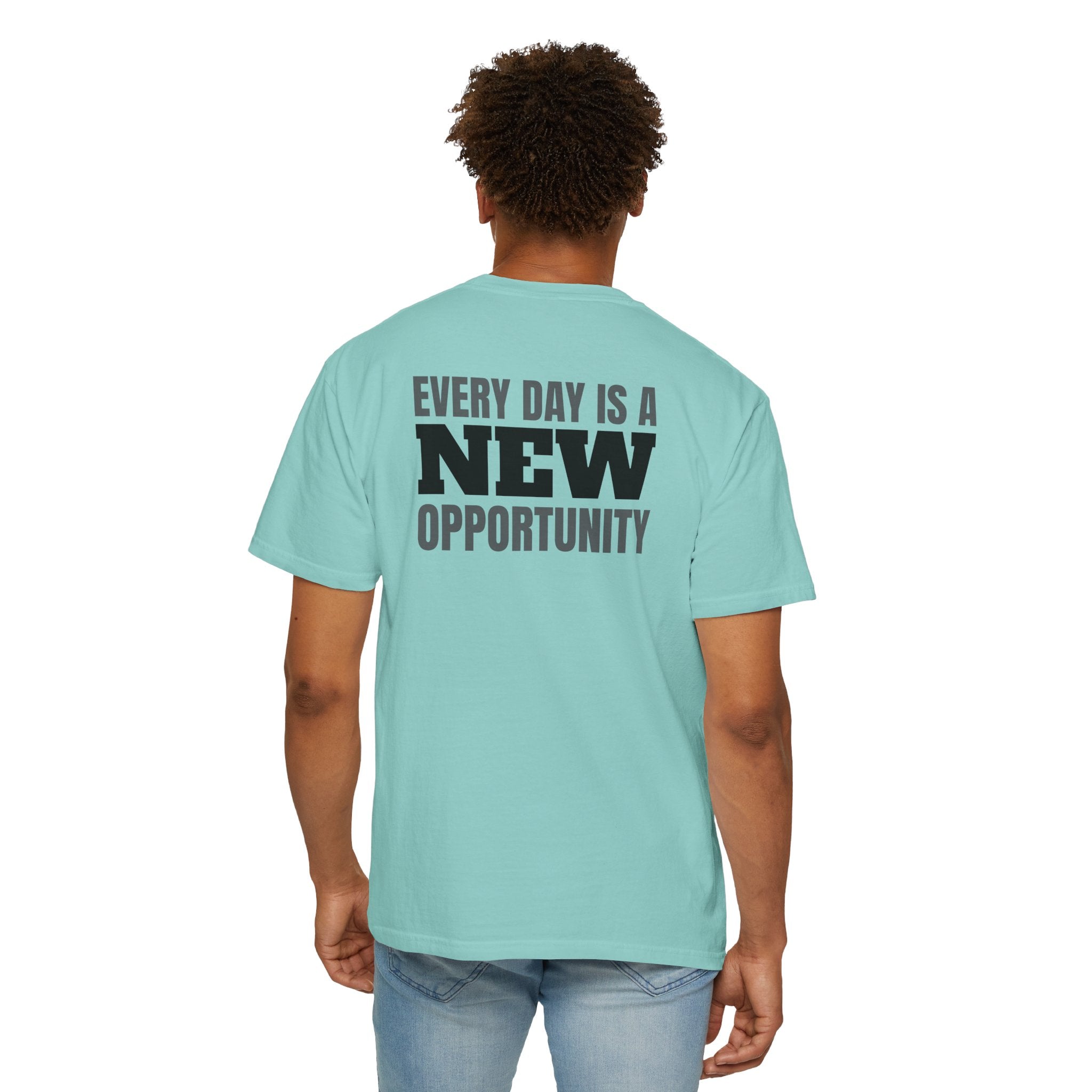 91 - Outcome Leadership- New Opportunity- Multi Color T-Shirt — Minimal Logo Tee for Leaders & Coaches
