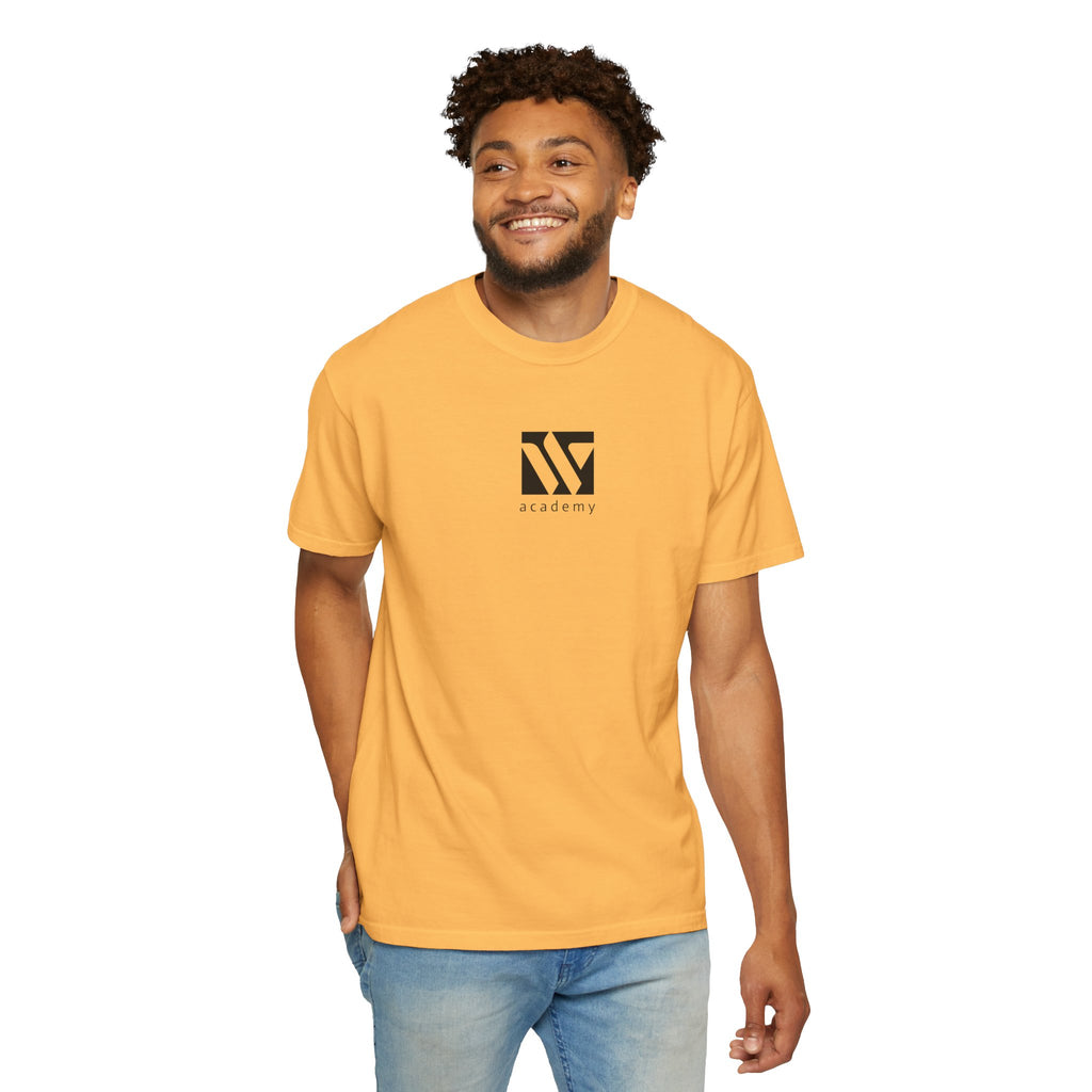 11 - Woodland Academy Graphic Multi Color T-Shirt — Minimal Logo Tee for Leaders & Coaches