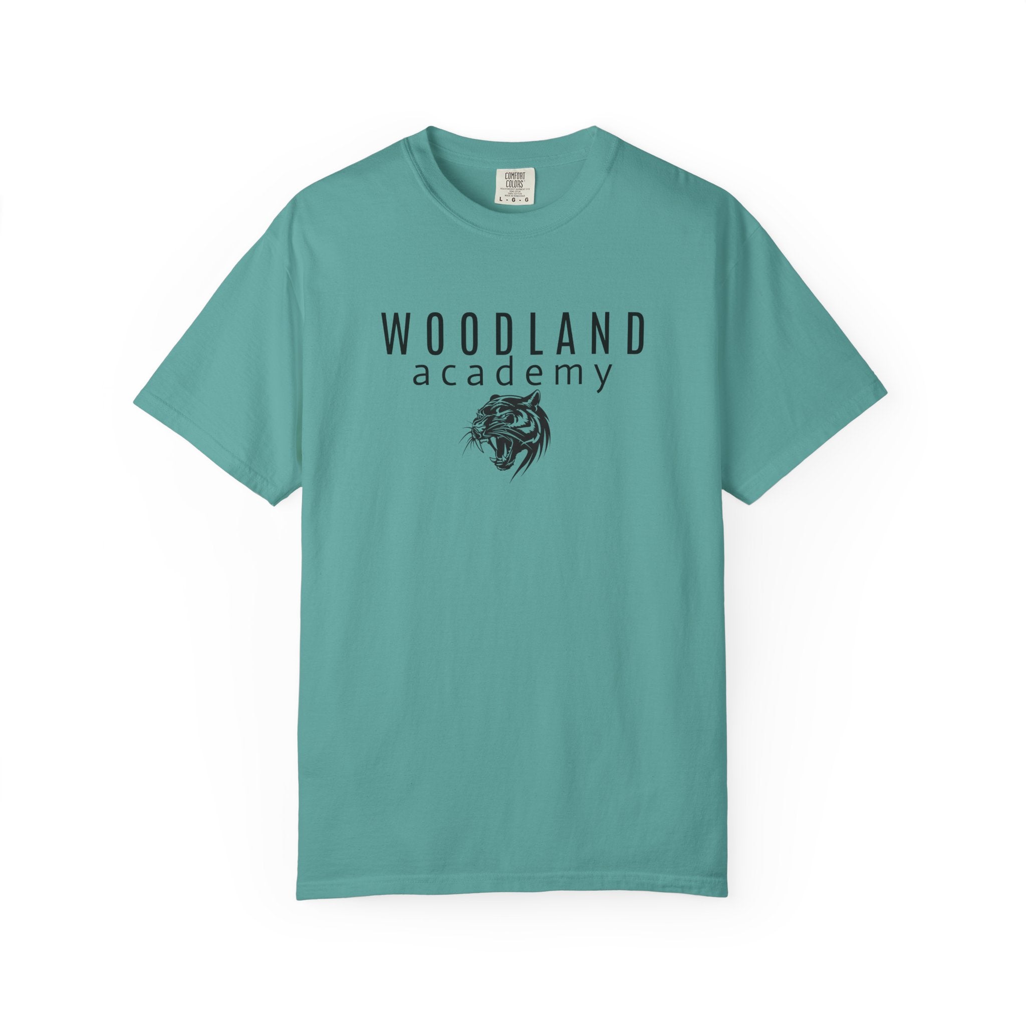 11 - Woodland Academy Wildcat Logo Multi Color T-Shirt — Minimal Logo Tee for Leaders & Coaches