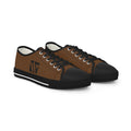 4 - Woodland Academy Men's Low Top Sneakers — Casual Brown Canvas Low-Top Shoes