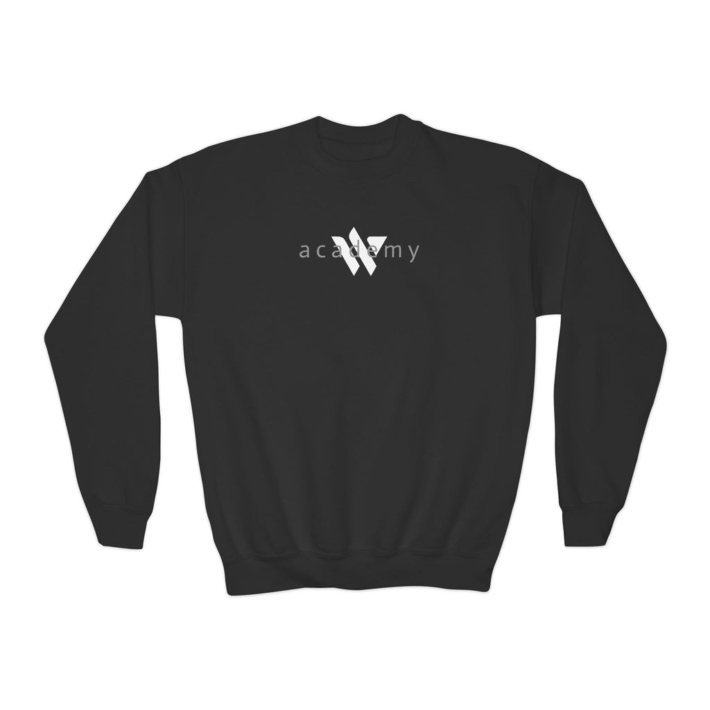 15 - Youth Multi Colors Crewneck Sweatshirt - Woodland Academy Logo Pullover