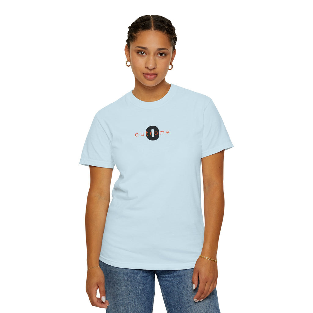 91 - Outcome Leadership- The Future Multi Color T-Shirt — Minimal Logo Tee for Leaders & Coaches