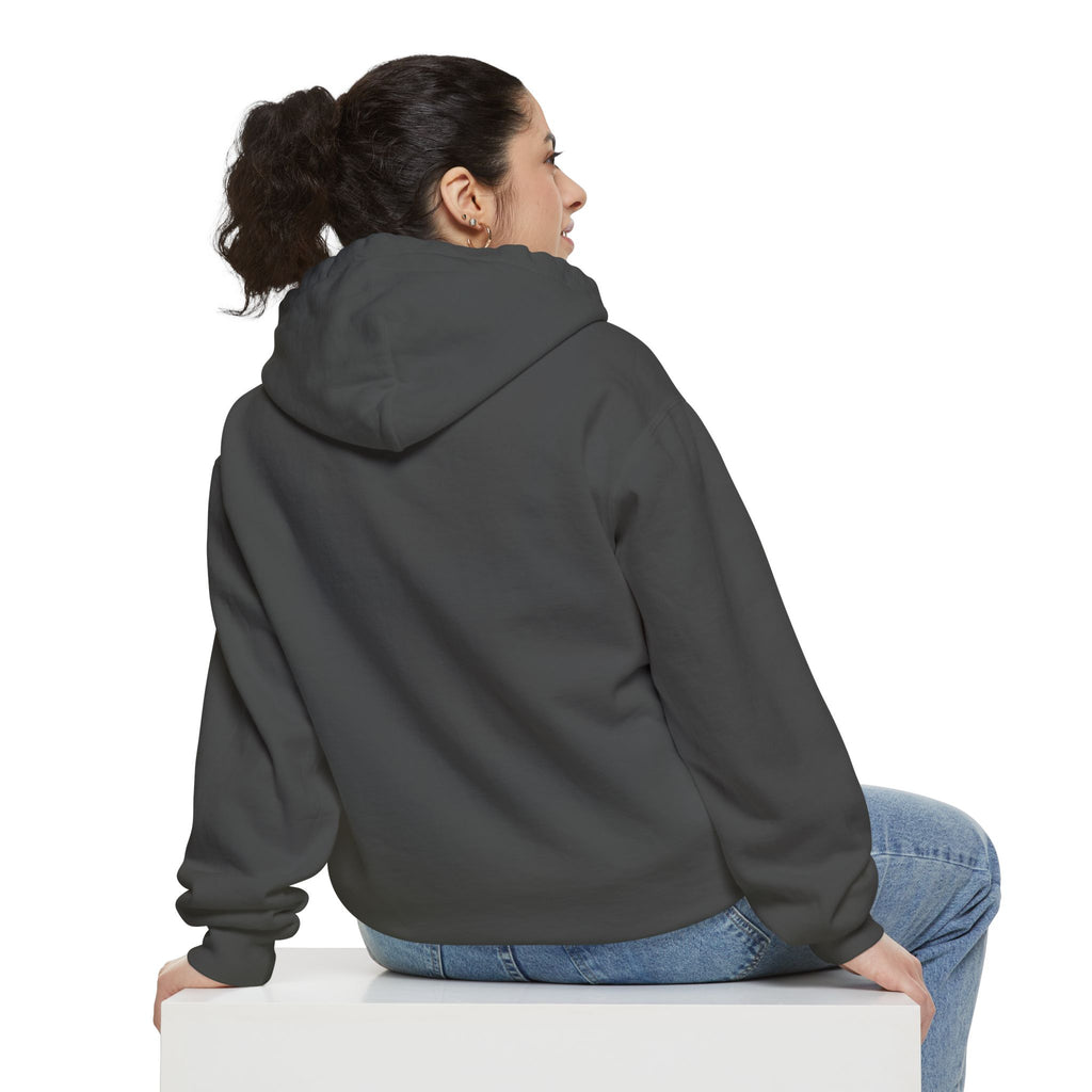 17 - Comfort Colors Embroidered Logo Hoodie — Garment-Dyed Cozy Pullover