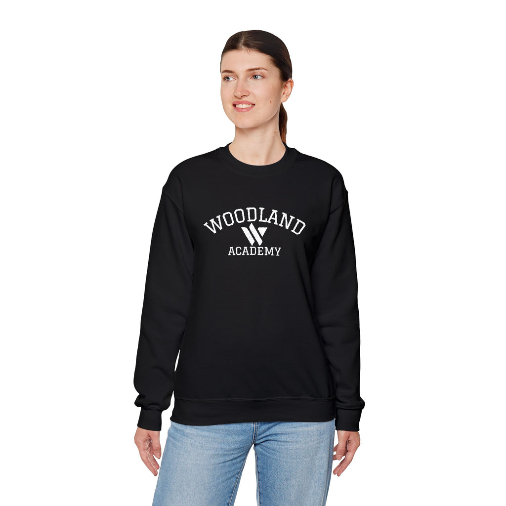 15 - Woodland Academy Embroidered Multi Color Crewneck Sweatshirt – Minimal Motivational Pullover