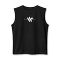 111 - Woodland Academy Muscle Tank — Minimal Black Gym Tank Top
