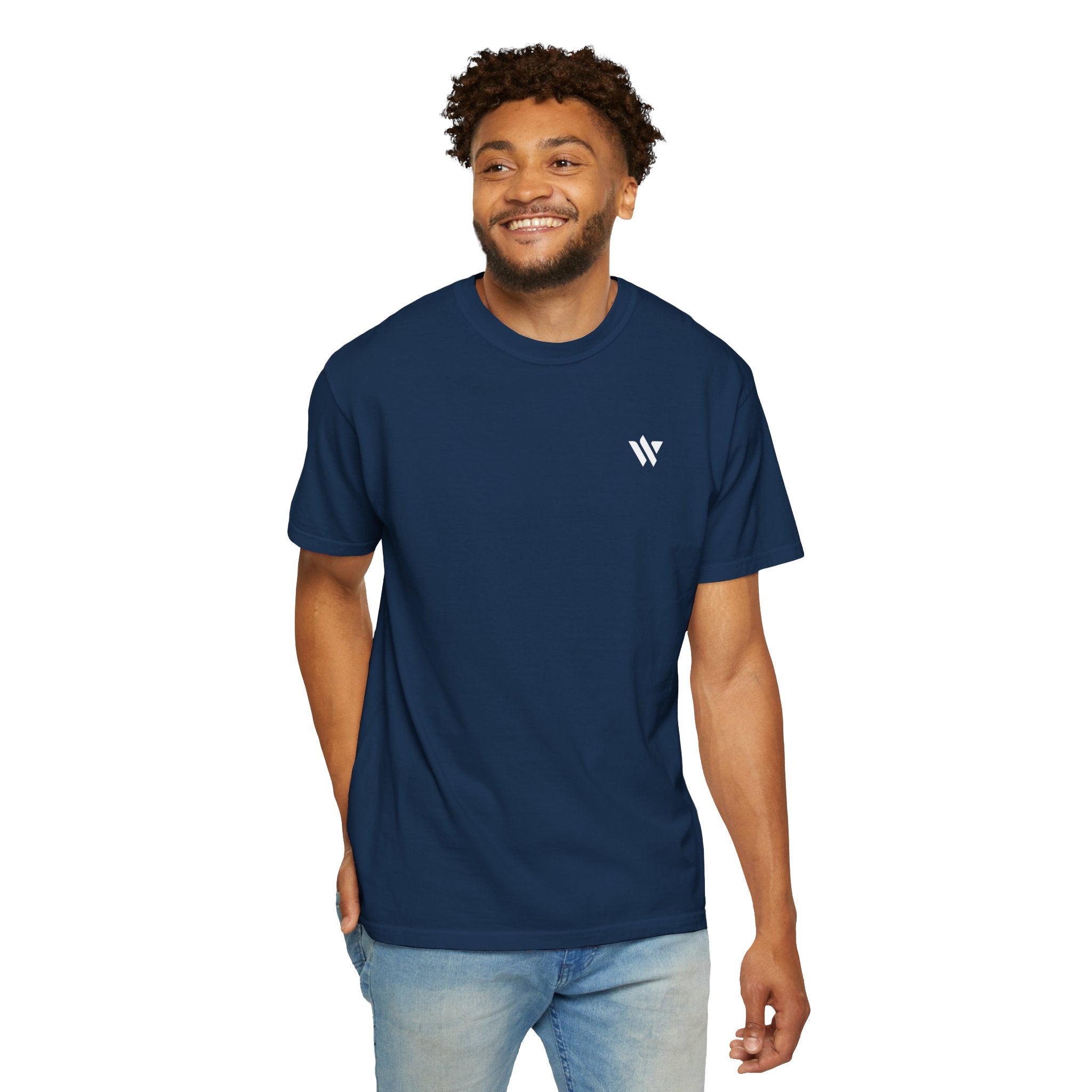 11 - Woodland Logo Multi Color T-Shirt — Minimal Logo Tee for Leaders & Coaches