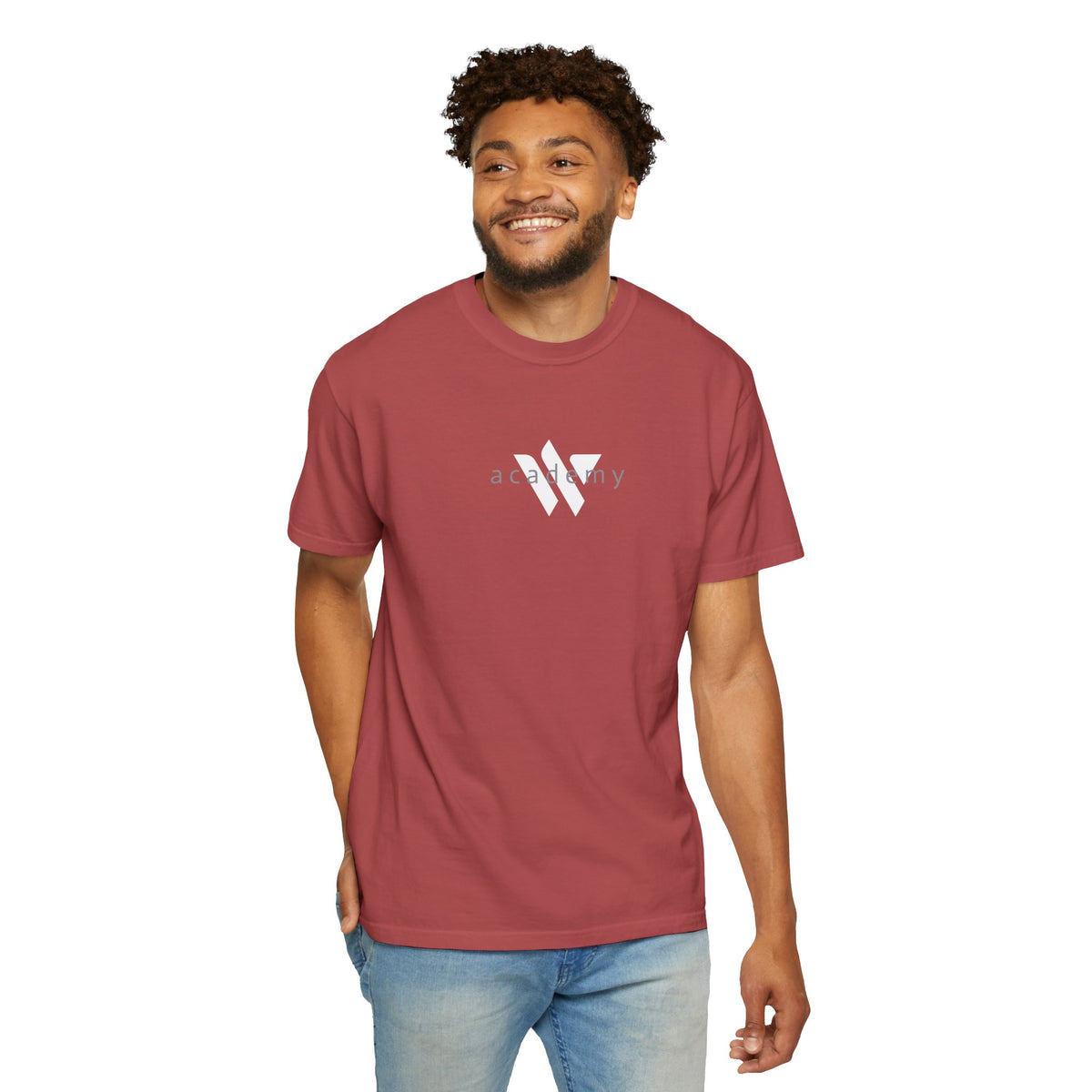 11 - Woodland Academy Painted Wildcat Multi Color T-Shirt — Minimal Logo Tee for Leaders & Coaches