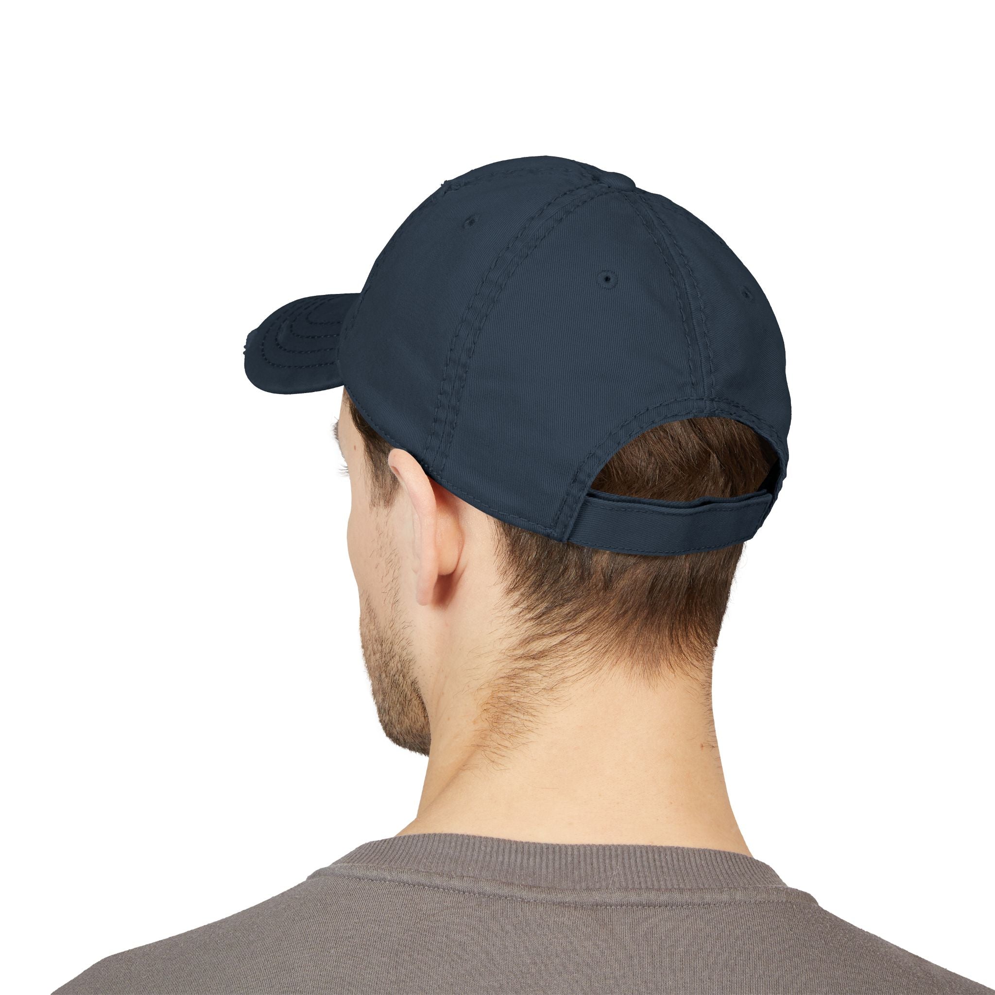 3 - Woodland Academy Embroidered Distressed Multi Color Dad Hat – Minimal White Logo Baseball Cap